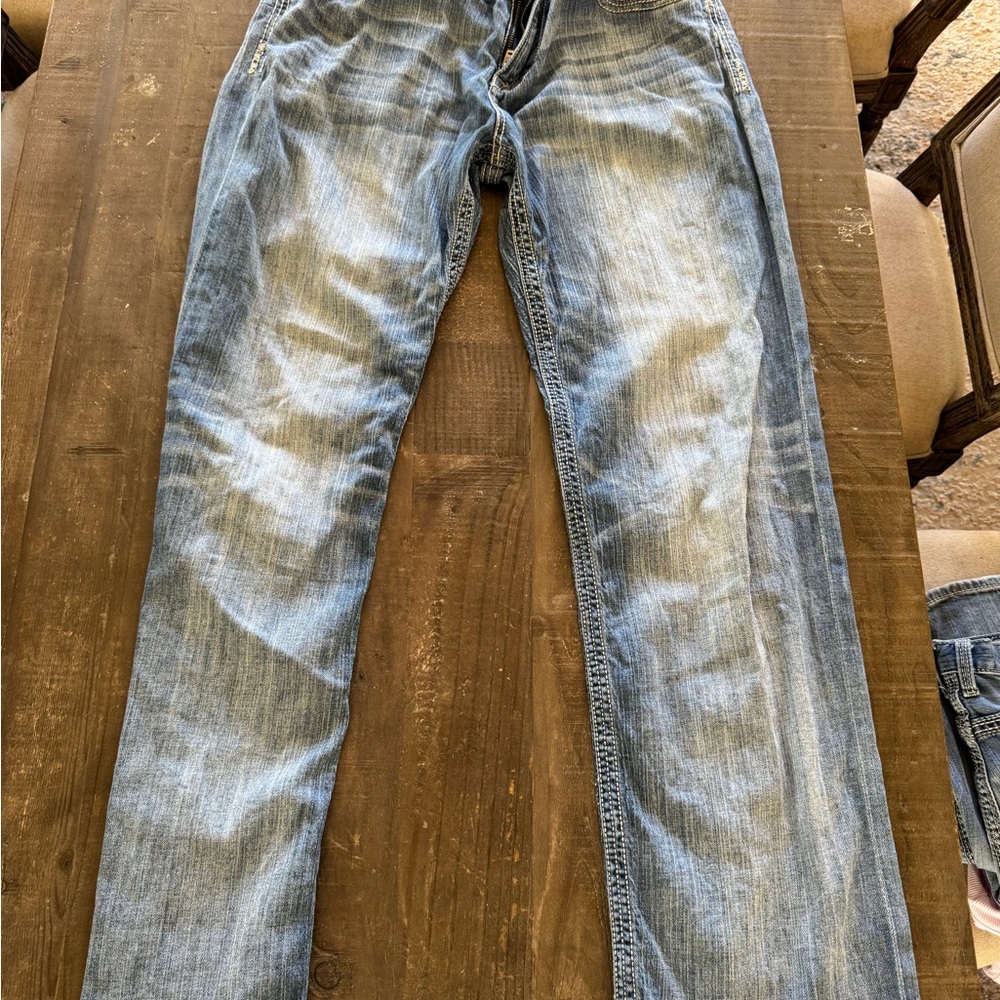 BKE Men's Light Blue Straight Jeans - Picture 3 of 6